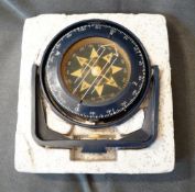 A Gimballed Ships Compass, by Heath Marine of London, in original packaging.
