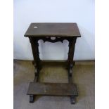 An Antique Oak Lectern.