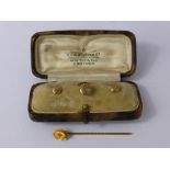 A Collection of Miscellaneous Gentleman's Jewellery, including a vintage set of dress studs in