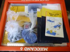 A Vintage Meccano Construction Set, with instruction manual, in original box.