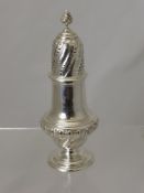 A 19th Century Silver Sugar Caster, London hallmark, dated 1895, mm rubbed, approx 22 cms, approx