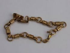 A Lady's 9ct Gold Link Bracelet, approx wt 6.5 gms.
