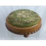 A Victorian Rose Wood Foot Stool.