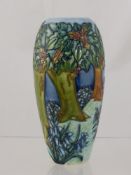 A Moorcroft 'Verley' New Forest Series Vase, Rachel Bishop dated 1997, with marks to base, approx 18