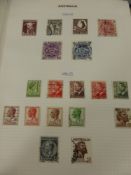 A Green Portland Stamp Album, containing George V - QE II Commonwealth including Aden, Australia,