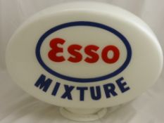 A Frosted Glass 'Esso Mixture' Advertising Globe.