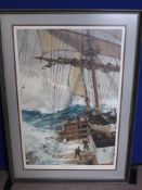 Montague Dawson, an Artist Proof Print signed in pencil bottom right entitled "The Rising Wind",