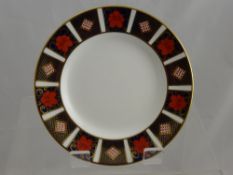 Eight Royal Crown Derby Imari Dessert Plates, pattern no. A1314, approx 21.5 cms dia.