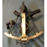 A German Naval Sextant Circa 1904. manufactured by H Haecke of Neukolln and numbered 7952, the
