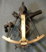 A German Naval Sextant Circa 1904. manufactured by H Haecke of Neukolln and numbered 7952, the