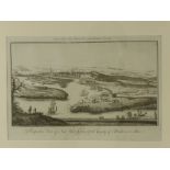 Three Copper Plate Engravings depicting Scottish scenes, including "A View of Inverness in