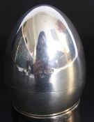 A Solid Silver Scottish Egg Coddler, Edinburgh hallmark dd 1997, mm TE, approx wt 90 gms.