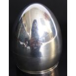 A Solid Silver Scottish Egg Coddler, Edinburgh hallmark dd 1997, mm TE, approx wt 90 gms.