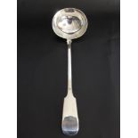 A Solid Silver Scottish Hallmark Punch Ladle, dd 1839 mm J.H. & Co., approx wt 200 gms.