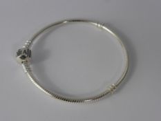 A Silver Pandora Bracelet.