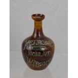 A Rare 19th Century Doulton Lambeth Ware Decanter, marked Melrose Highland Whisky, impressed marks