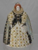A Royal Worcester Limited Edition Figurine of Queen Elizabeth I on wooden plinth 1634/4500.