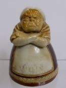 A Royal Doulton “Vote for Women” Inkwell in the form of a Grumpy Woman
