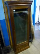 A Vintage Mahogany Gun Display Case, with glazed front and single drawer, approx 62 x 153 x 29 cms.