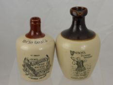 A 19th Century Stone Ware Locke's Kilbeggan Irish Whiskey Flagon, Ireland's oldest distillery