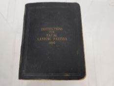 An WWI Instruction Book for Naval Landing Parties, dated 1910, published by Eyre & Spottiswoode