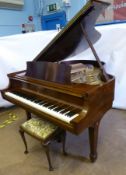 Steinway & Sons  Mahogany Cased Medium Grand Piano, Nr 328819 date of manufacture 1949, the piano