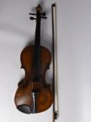 A 19th Century German Violin by Julius Heinrich Zimmerman of Leipzig, circa 1885, approx 60 cms with