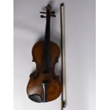 A 19th Century German Violin by Julius Heinrich Zimmerman of Leipzig, circa 1885, approx 60 cms with