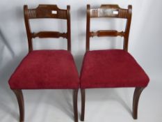 Six Regency Mahogany Dining Chairs.