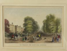 A Quantity of 19th Century Prints, including two Landsdown Place, two The Promenade and a View