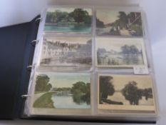 An Album of Approximately 200 Black/White and Coloured Victorian Post Cards, depicting scenes of