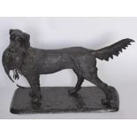 After P.J. Mene, a Bronze Study of a Sporting Retriever, approx 60 x 45 cms.