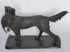 After P.J. Mene, a Bronze Study of a Sporting Retriever, approx 60 x 45 cms.