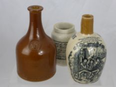 A Quantity of Breweriana including a Kennedy of Glasgow Whisky Flagon, with black transfer