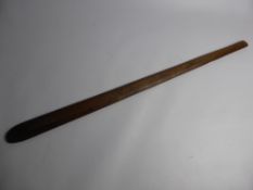 A 19th Century Aborginal Austalian Throwing Club, marked with the initials J.E