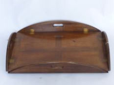 A Mahogany Butler's Tray, with brass handles.