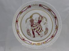 A Miscellaneous Collection of Collector's Plates, including Wedgwood Christmas and two Spode.