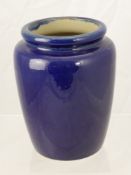 A Stoneware Studio Pottery Vase, with blue cobalt glaze, unmarked.