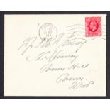 1934 1d photogravure on plain FDC with H