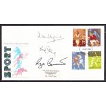 1980 Sport FDC signed by 3 England Capta