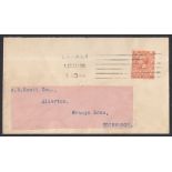 1912 2d Royal Cypher on plain FDC with L
