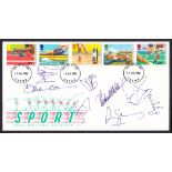 1986 Sport FDC signed by the Sky Comment