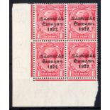 1922-23 1d scarlet bottom left corner bl