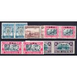 1935-41 Mint pairs SG 95, 96, 106, 109 &