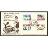 1981 Disabled Oaklands P.H.School Salford Official FDC. Printed address, fine. Cat £90
