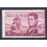 1966 Navigators $1 brown-purple perf 15 x 14 U/M, centred to right, fine. SG 401c Cat £85