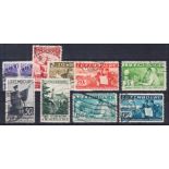 1935 Intellectuals 5c (2) to 70c, 1f25, 1f5, fair to fine used. SG 324-330, 332, 333 Cat £192 (10)