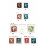 1840-1970 M or U collection in SG hingeless album in slipcase incl. 1840 1d black cut into on two