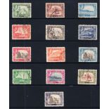 1939-48 set used, 1951 set M (2 sets), 1951 & 1954 Seiyun sets M.