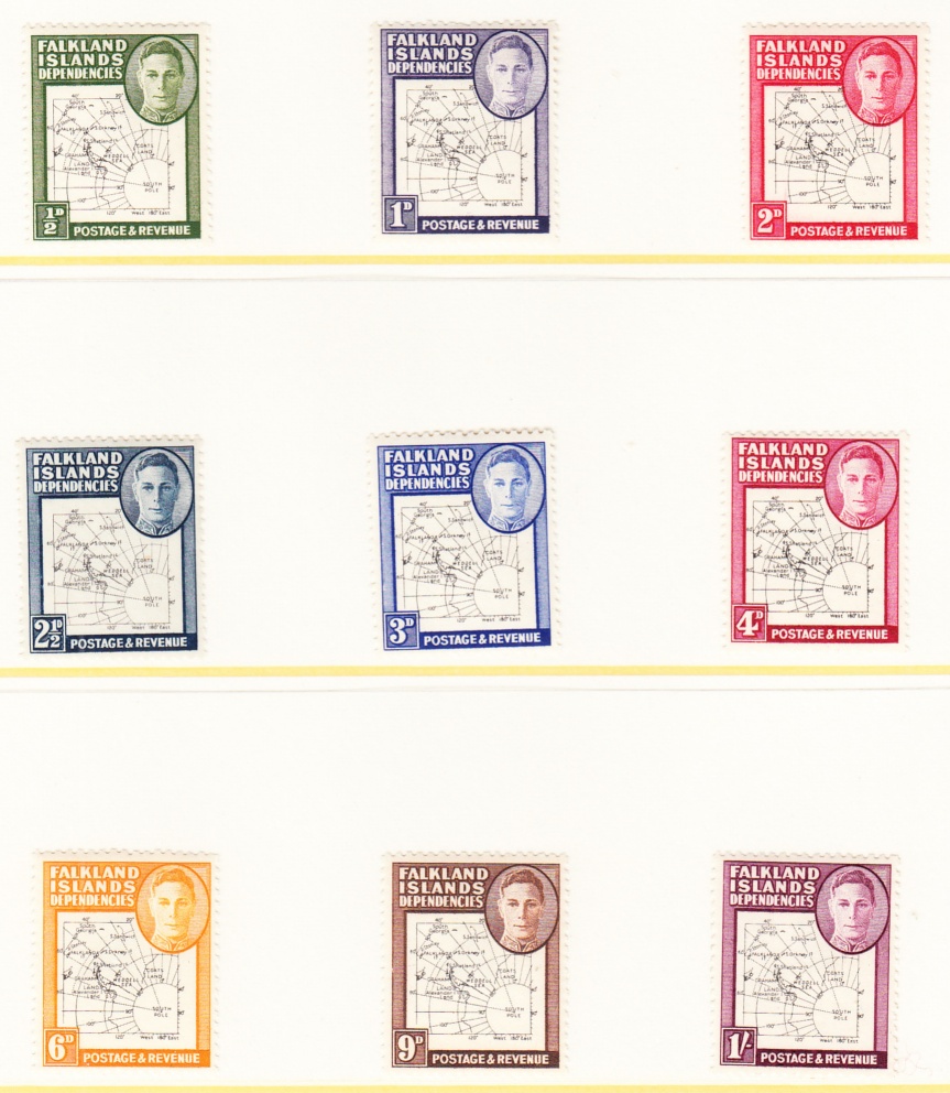 Falkland Dependencies 1948 Thin maps set M, GB 1937 low values set M, Guernsey 1969 set U/M, - Image 2 of 2